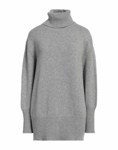 Solotre Woman Turtleneck Light grey Cashmere Cover