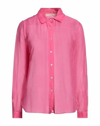 Jucca Woman Shirt Fuchsia Cotton, Silk Cover