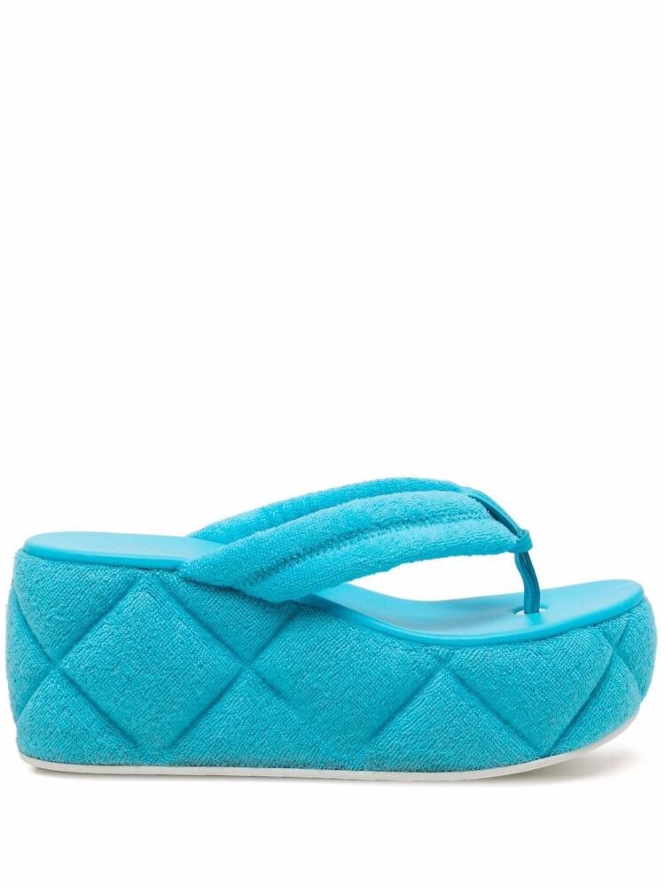 Le Silla quilted-finish platform sandals - Blue Cover