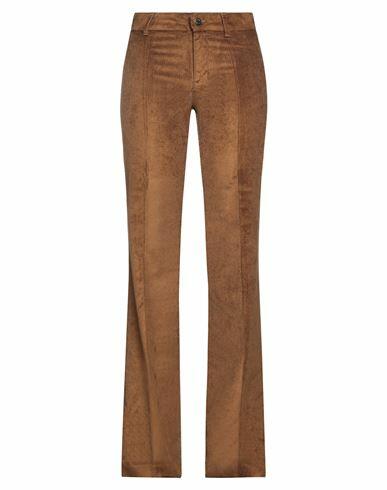 Marani Jeans Woman Pants Brown Cotton, Viscose, Elastane Cover