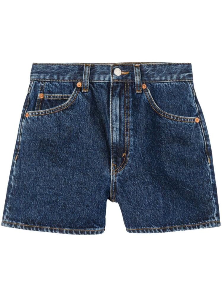 RE/DONE mid-rise denim shorts - Blue Cover