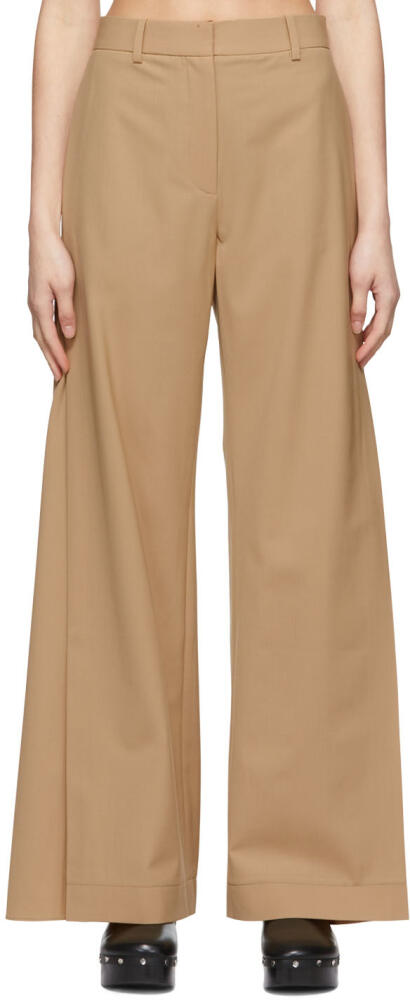 CO Tan Polyester Trousers Cover