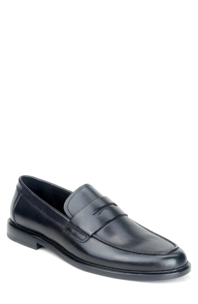 Warfield & Grand Harper Moc Toe Penny Loafer in Black Cover