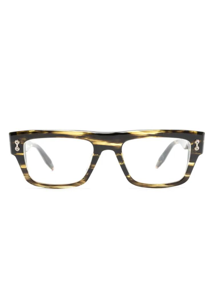 Akoni square-frame glasses - Black Cover