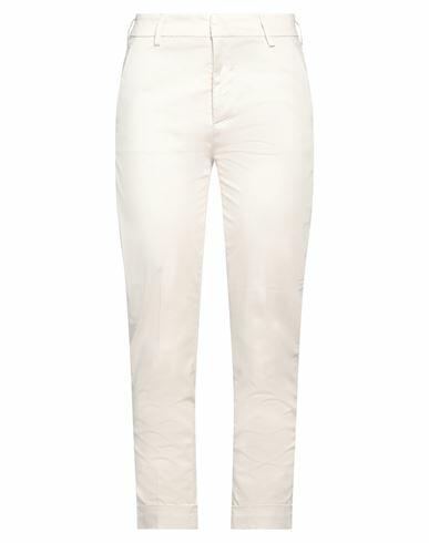 Dondup Woman Pants Beige Cotton, Elastane Cover