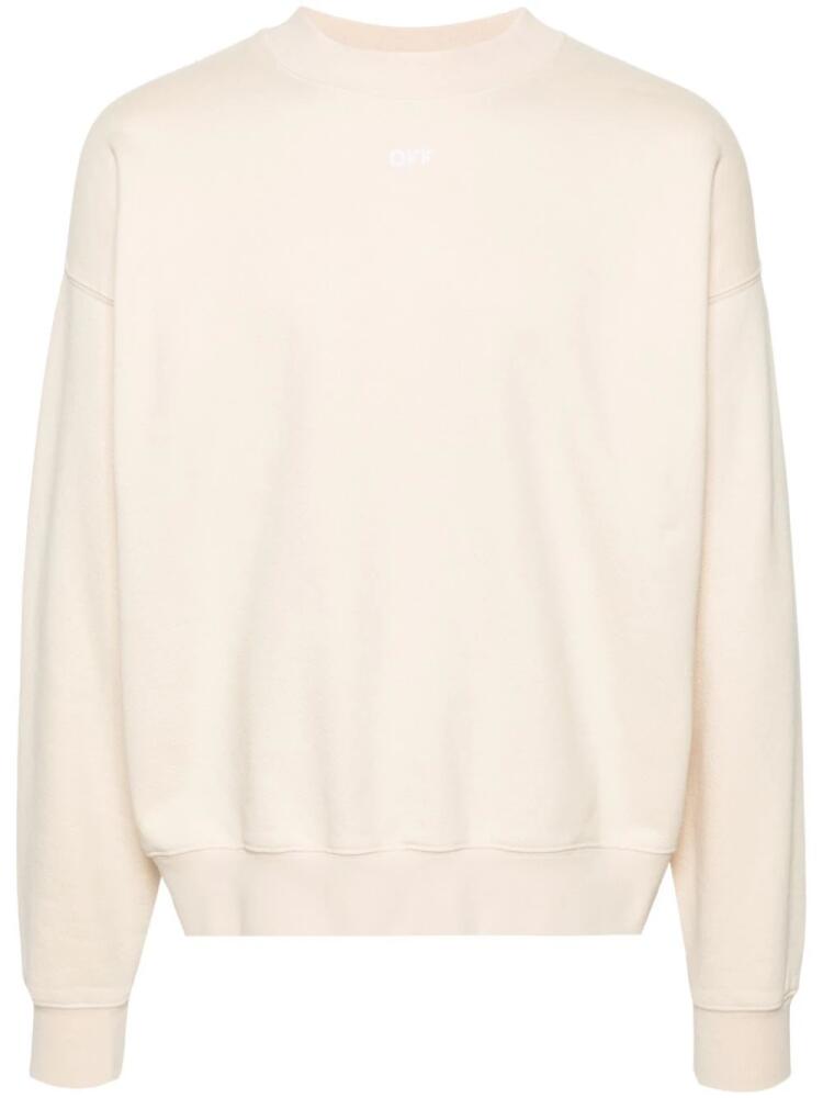 Off-White Arrows-embroidered cotton sweatshirt Cover