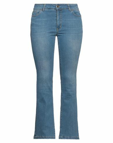 Fly Girl Woman Jeans Blue Cotton, Elastane Cover