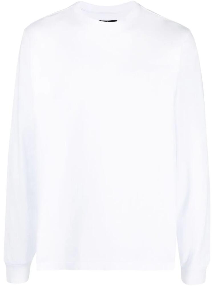 Stüssy embroidered-logo longsleeved top - White Cover