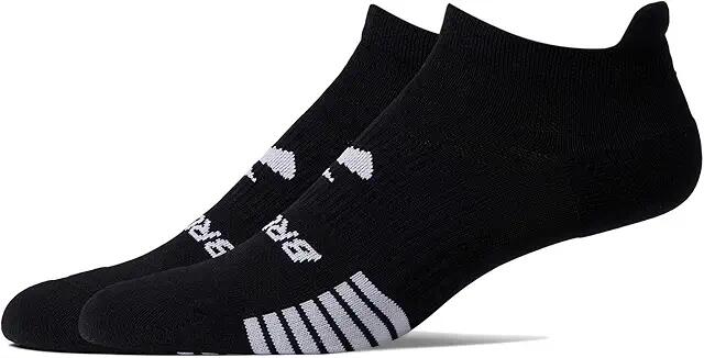 Brooks Ghost Lite No Show 2 Pack (Black) Men's No Show Socks Shoes Cover