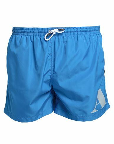 Aquascutum Man Swim trunks Azure Polyester Cover