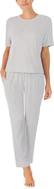 Sanctuary Short Sleeve Tee Cropped PJ Set (Grey) Women's Pajama Sets Cover