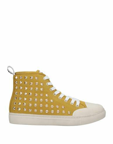 Emanuélle Vee Woman Sneakers Ocher Textile fibers Cover