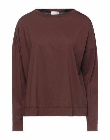 Alysi Woman T-shirt Cocoa Modal, Cotton Cover