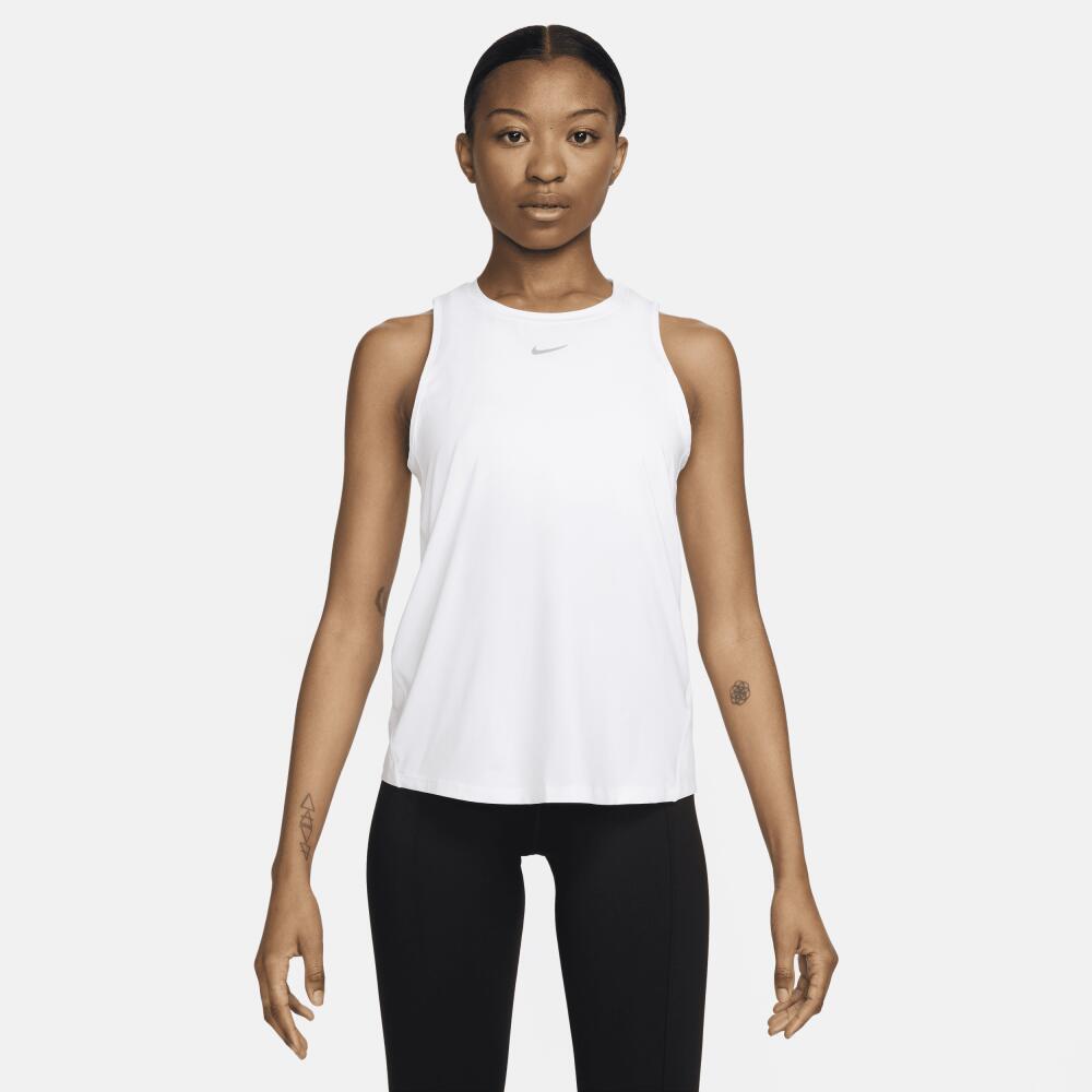 Nike Women's One Classic Dri-FIT Tank Top in White Cover