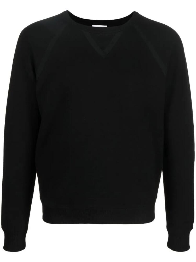 Saint Laurent crew-neck raglan-sleeve sweatshirt - Black Cover