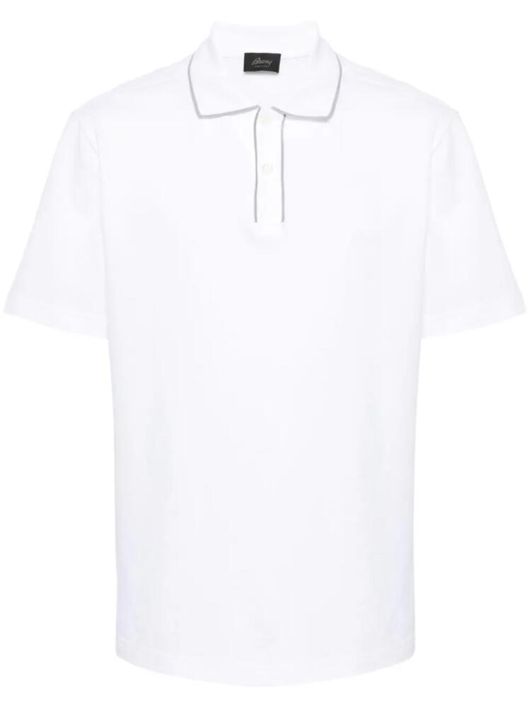 Brioni cotton polo shirt - White Cover