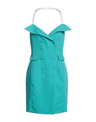 Cristinaeffe Woman Midi dress Turquoise Polyester, Elastane Cover