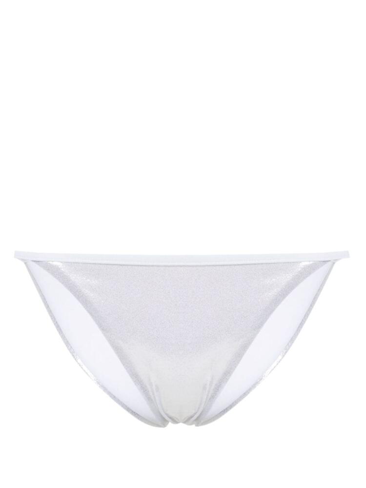 DSQUARED2 high-cut metallic bikini bottoms - Silver Cover