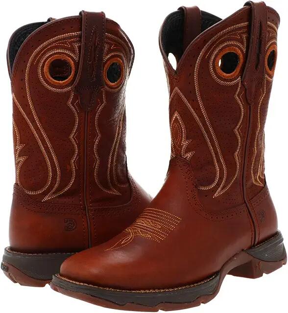 Durango Lady Rebel 11 Western Ventilated (Brown) Women's Shoes Cover