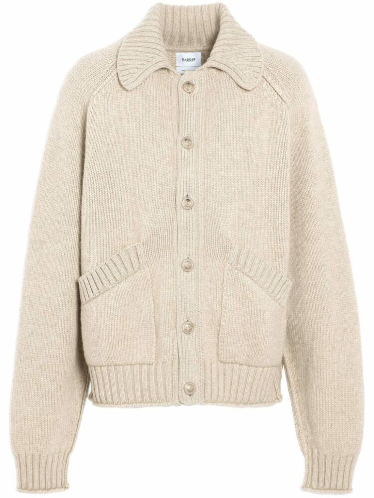 Barrie chunky-knit cashmere cardigan - Neutrals Cover