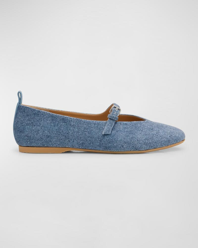 JW Anderson Denim Mary Jane Ballerina Flats Cover