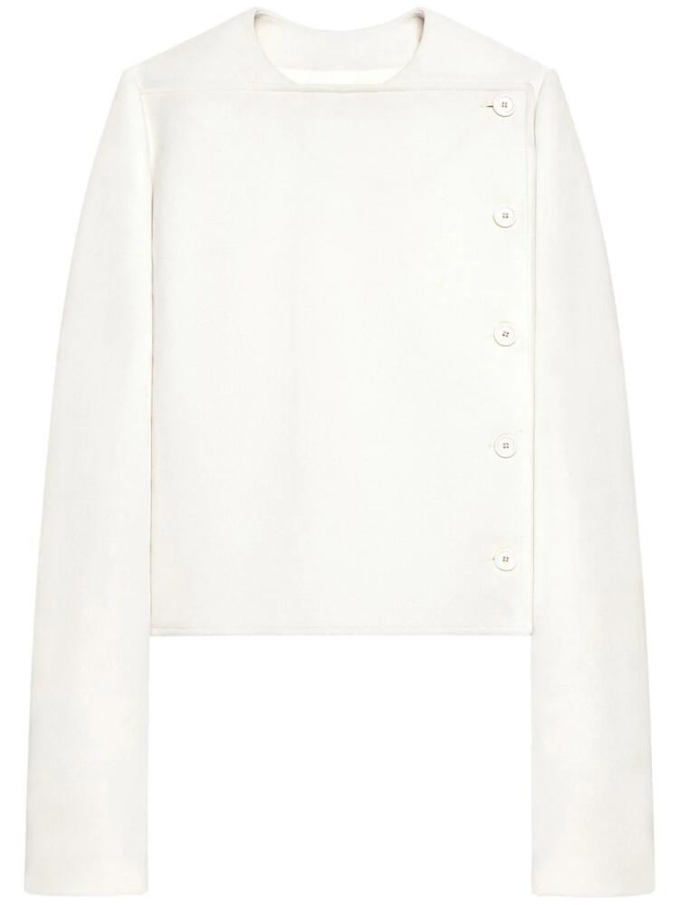 Courrèges buttoned tailored jacket - White Cover