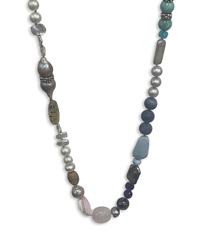 Stephen Dweck Sterling Silver Terraquatic Multi-Gemstone Statement Necklace, 36 Cover