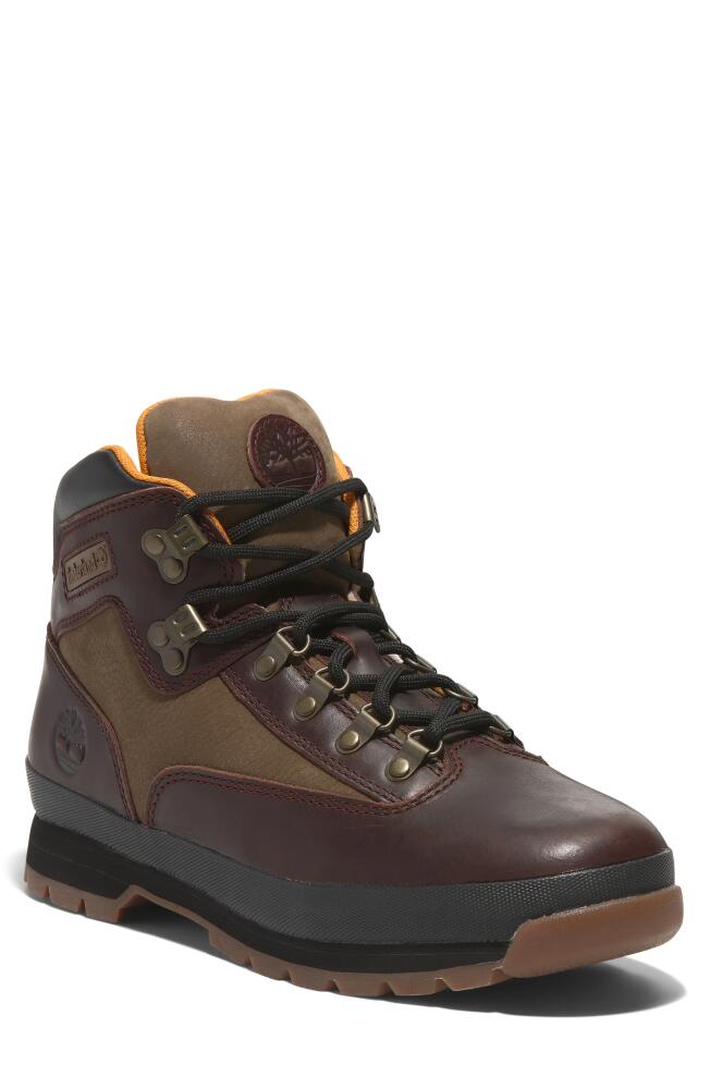 Timberland Euro Hiker Boot in Burgundy Full Grain Cover