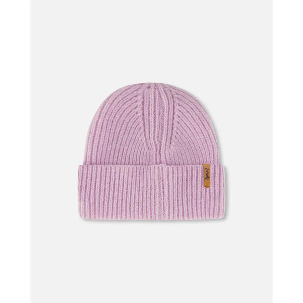 Deux par Deux Girl's Mid-Season Knit Hat Lilac in Orchid Haze Cover