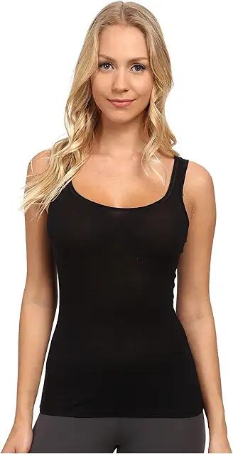 Hanro Ultralight Tank Top (Black) Women's Sleeveless Cover