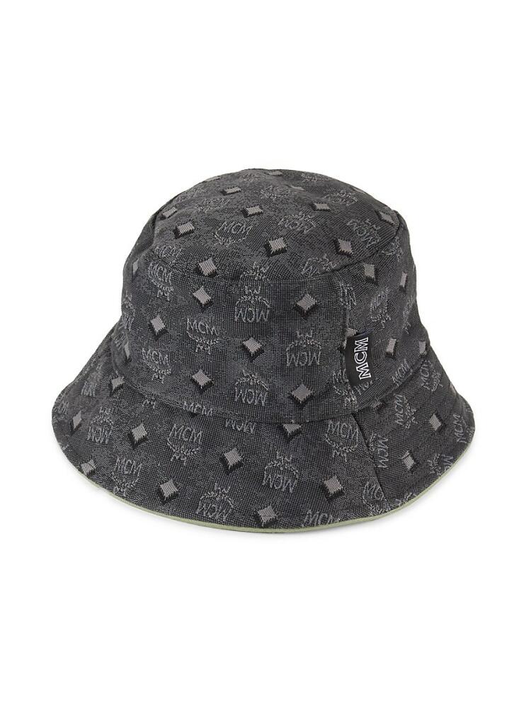 MCM Men's Monogram Bucket Hat - Grey Cover