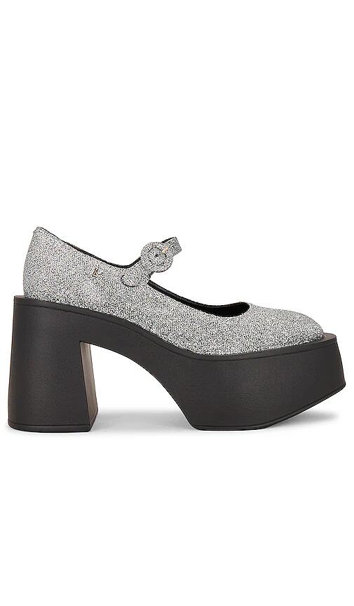 Larroude Olivia Pump in Metallic Silver Cover