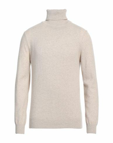 Daniele Fiesoli Man Turtleneck Beige Cashmere Cover