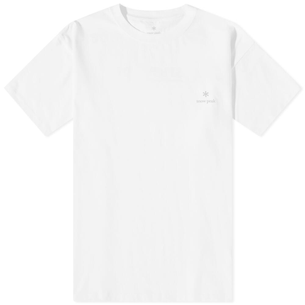 Snow Peak Men's Logo T-Shirt in White Cover