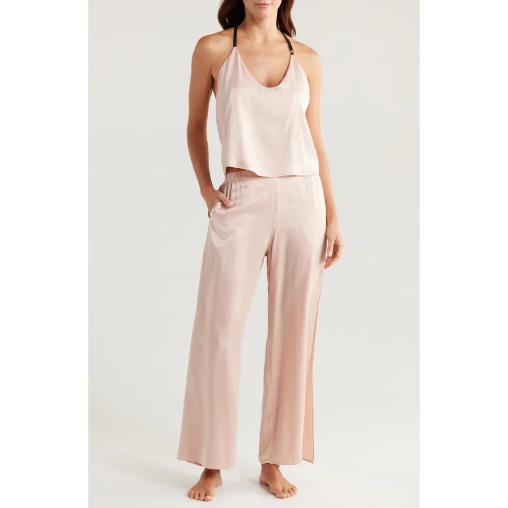 Lunya Washable Mulberry Silk Pajamas in Delicate Pink Cover