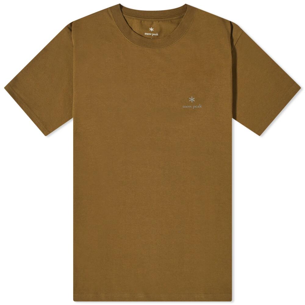 Snow Peak Men's Logo T-Shirt in Olive Cover