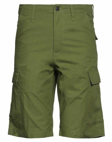 Carhartt Wip Man Shorts & Bermuda Shorts Green Cotton Cover