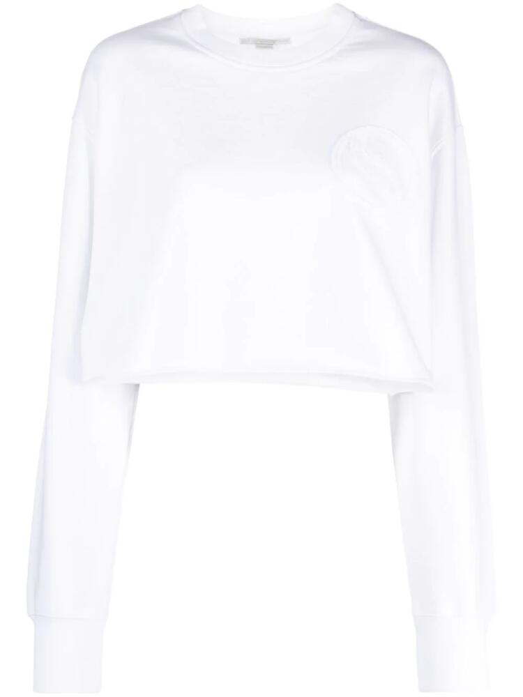 Stella McCartney S-Wave cropped sweatshirt - White Cover