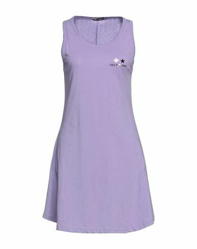 Odi Et Amo Woman Mini dress Lilac Cotton Cover