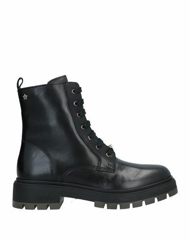 Liu ·jo Woman Ankle boots Black Leather Cover