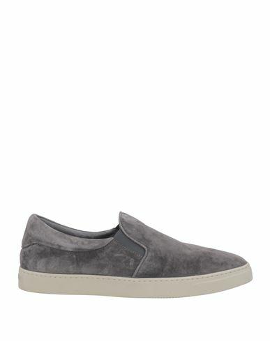 Giorgio Armani Woman Sneakers Grey Calfskin Cover