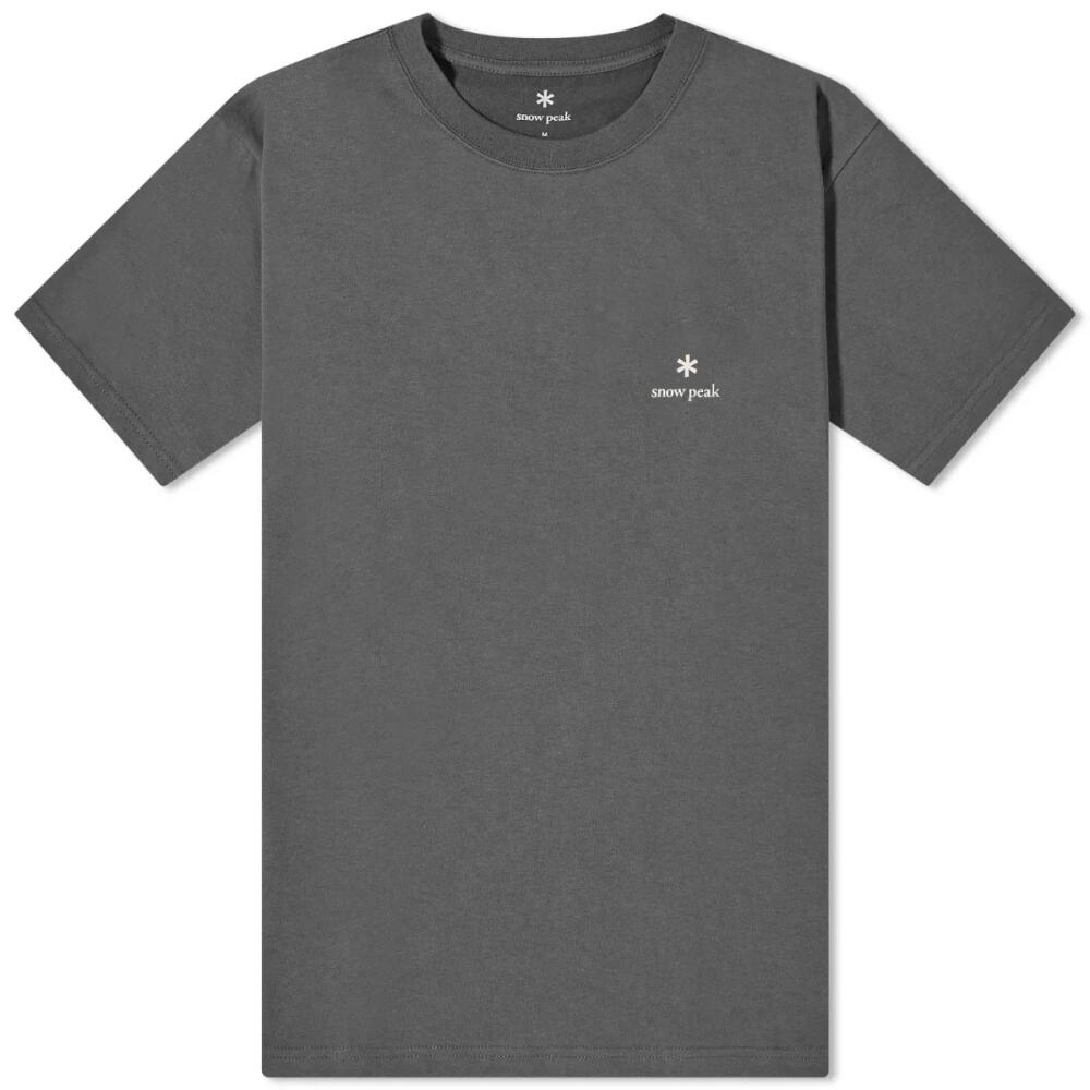 Snow Peak Men's Logo T-Shirt in Charcoal Cover