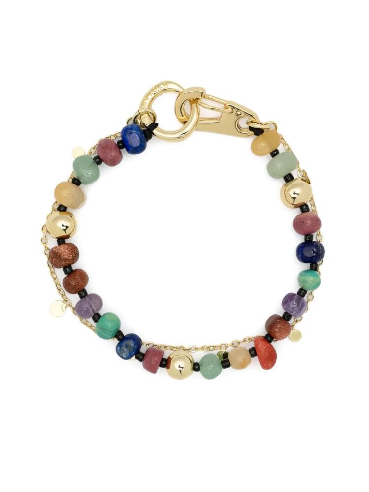 Bimba y Lola stone-bead bracelet - Gold Cover