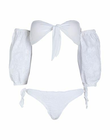 4giveness Woman Bikini White Polyamide, Elastane Cover