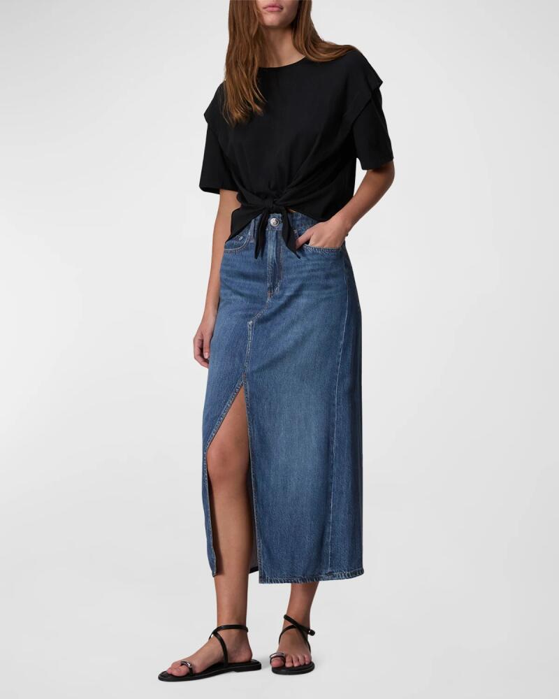 Rag & Bone Liquid Miramar Clara Midi Skirt Cover