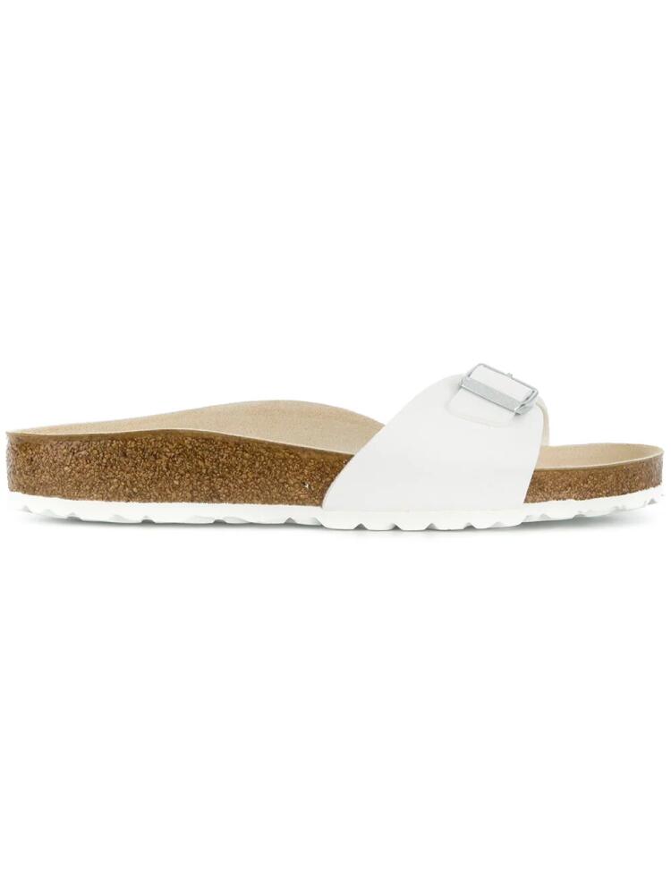 Birkenstock buckle slip-on slides - White Cover