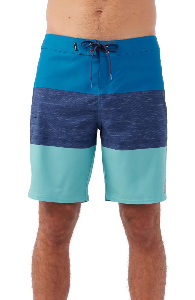 O'Neill Hyperfreak Heat Block Board Shorts in Bay Blue Cover