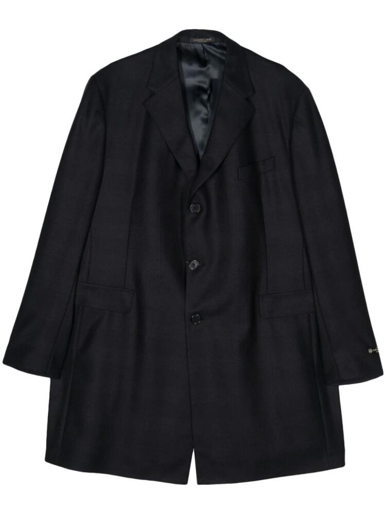 Corneliani virgin-wool coat - Black Cover