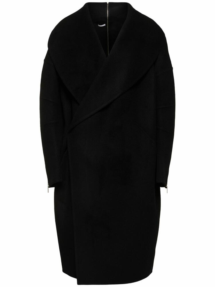 HELMUT LANG Wool Long Coat Cover