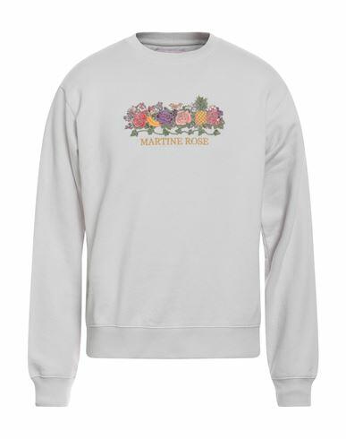 Martine Rose Man Sweatshirt Light grey Cotton Cover